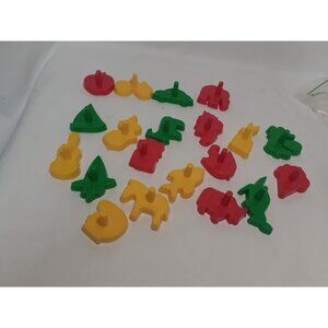 Vtg Wilton 1977 Cookie Cutters / Molds, Alphabet, 20  Pieces, Hong Kong